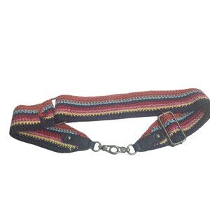 Women's Multi-Colored Crochet Belt One Size
